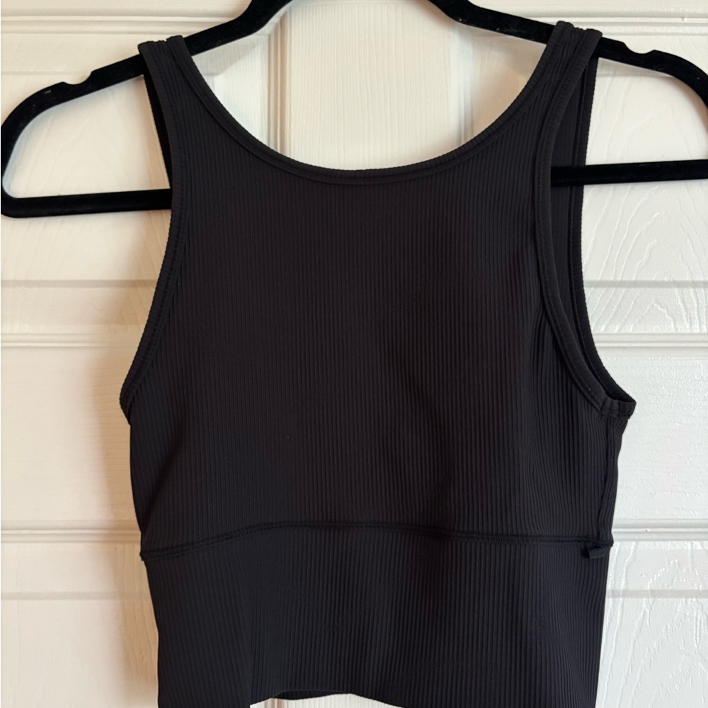 lululemon athletica black Ribbed Tank Top